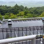 筑波山市営駐車場の風景