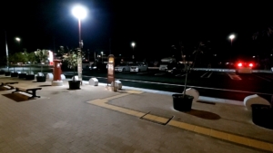 道の駅かさまの夜間風景1